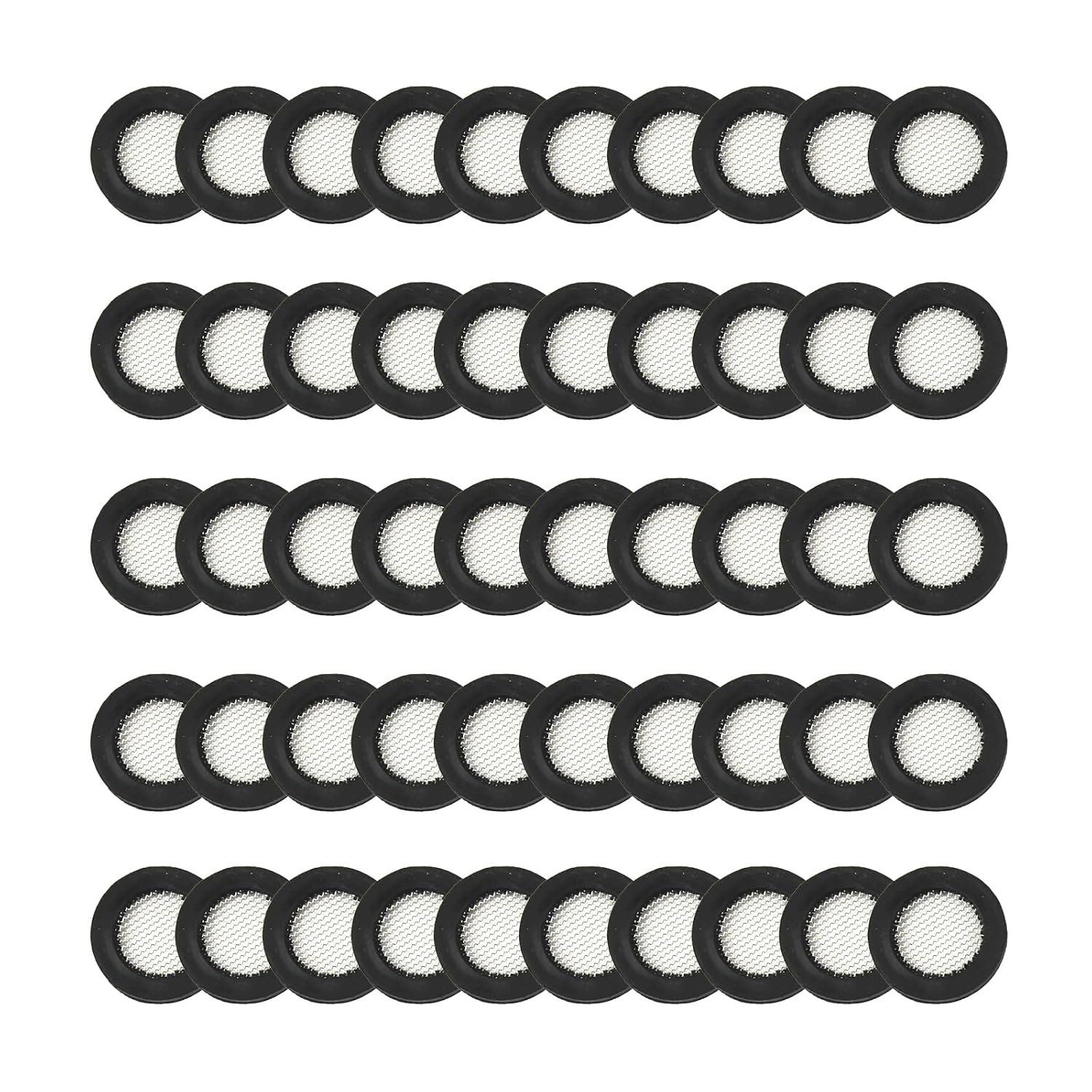 NIIIYTYB Shower Head Gasket with Wire Mesh Middle 50 Pack Rubber Washer