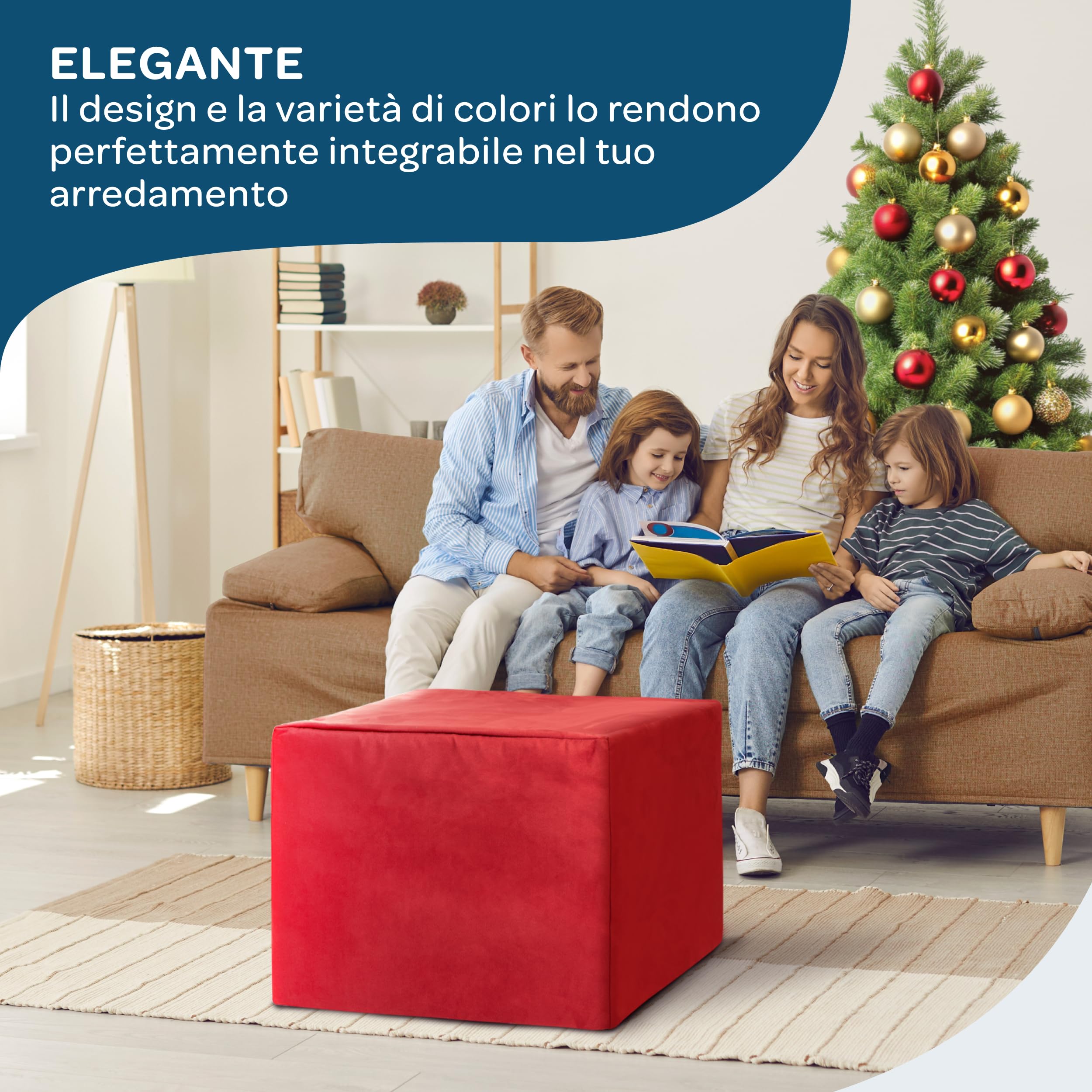 DOLCI SOGNI Pouf Letto Singolo Materasso Salvaspazio, Richiudibile Futon Pieghevole 66x66x45 Aperto 65x195x15, Microfibra Grigio - 100% Made in Italy