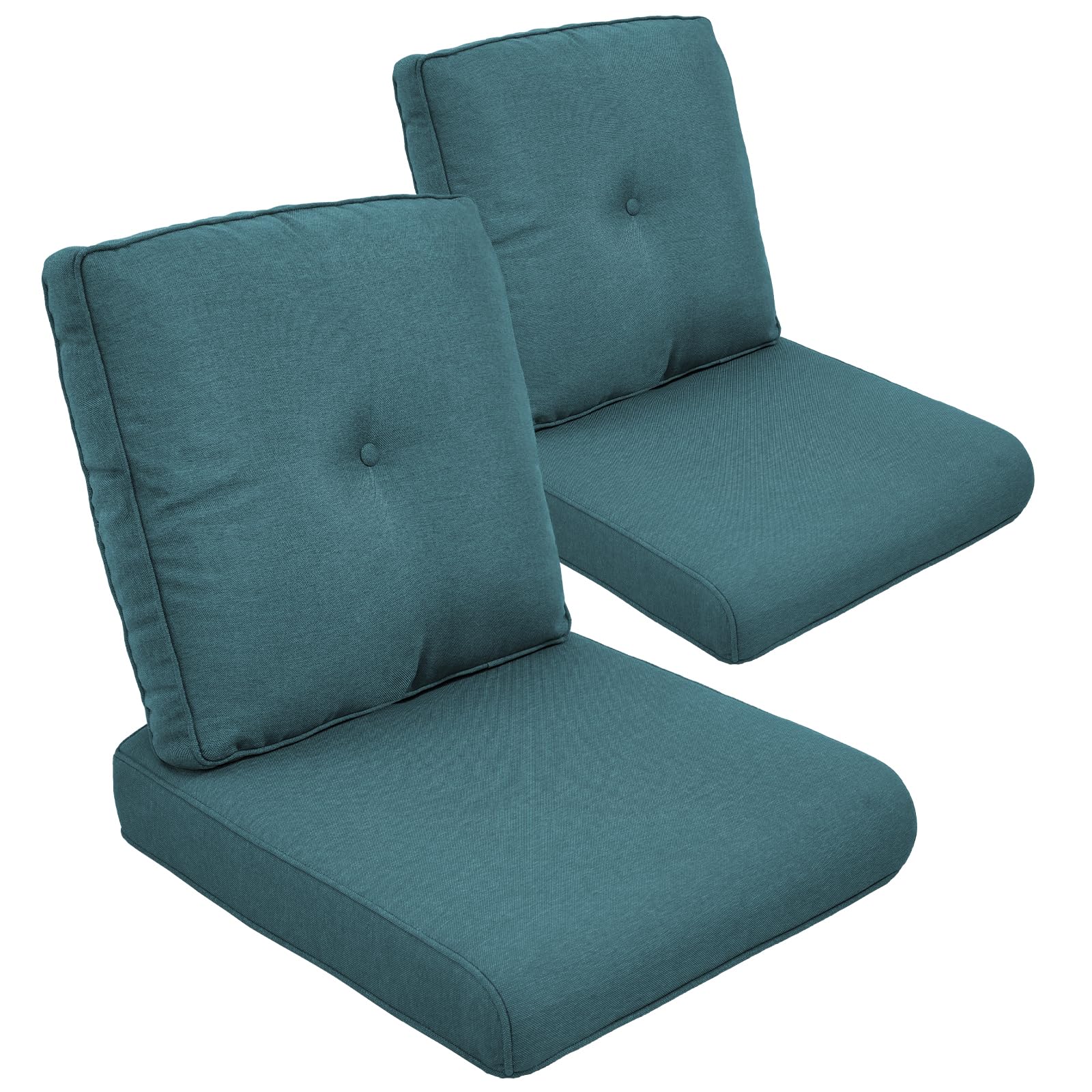 Outdoor Chair Cushion Set of 2, Waterproof Outdoor Seat Cushions 25x22 , Patio Chair Cushions for Outdoor Furniture, Couch Cushion Replacement,