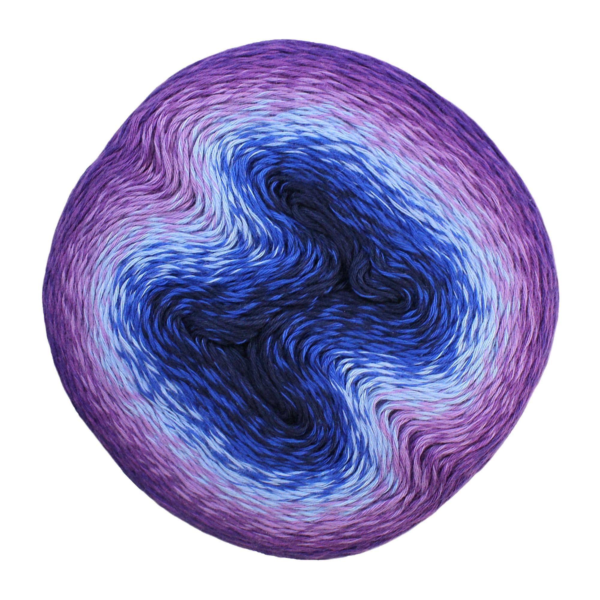 Scheepjes Cotton Whirl - Fil à Tricoter Et Crochet, 1000m, Couleur 706 Blueberry Frost