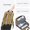 Mack MCE-1523 Nova Eco Eco Eco Eco Eco Friendly Laptop Backpack 15.6 inch, YKK Zipper Computer Backpack, Women's and Men's Daily Bag, School and Business Bag, Camel