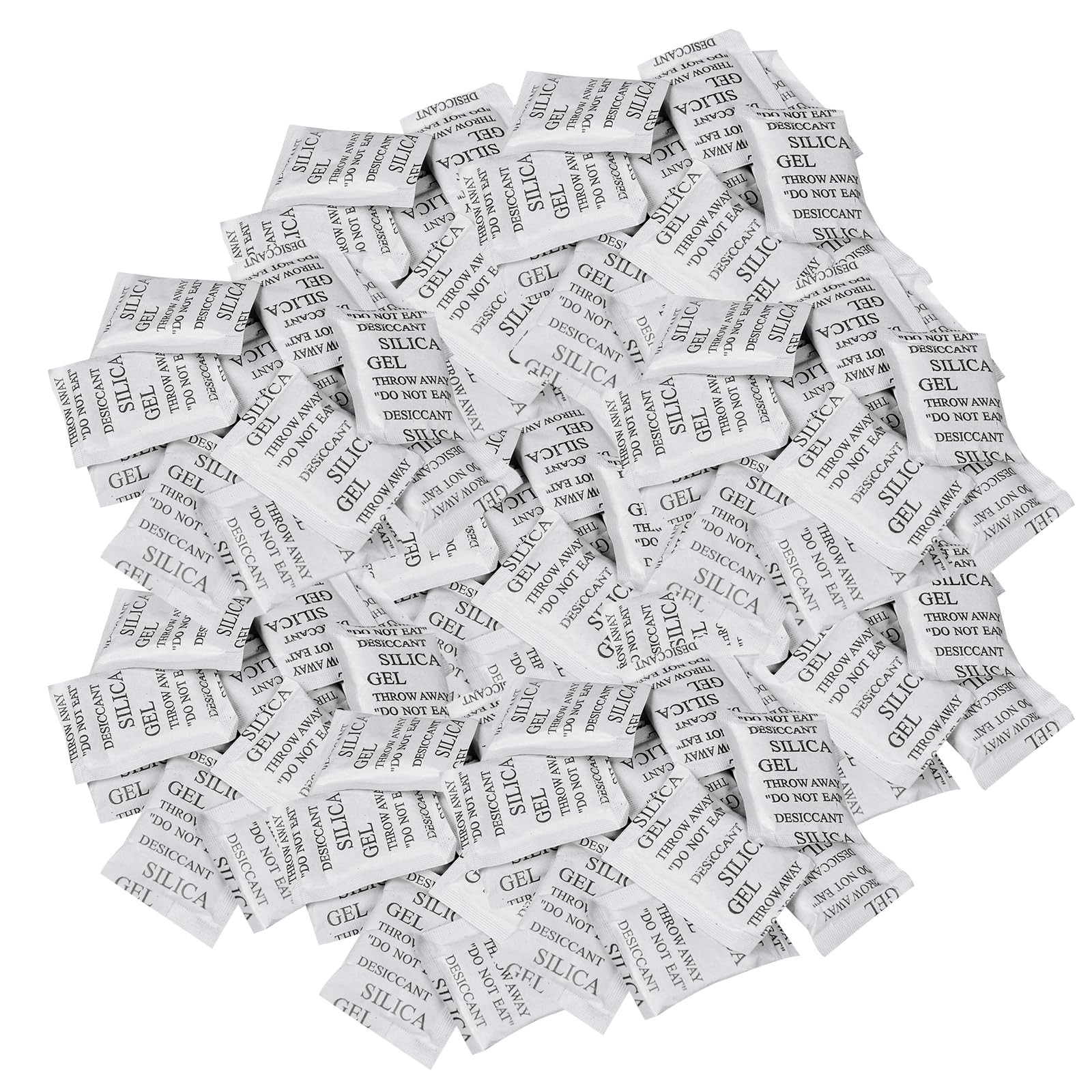 100 Silica gel bolsitas 1g, Gel de Sílice Deshumidificador Desecante, Bolsas de Silice Antihumedad, Bolsas De Gel De SíLice Sachets Desecante para Deshumidificar Ropa, Comida