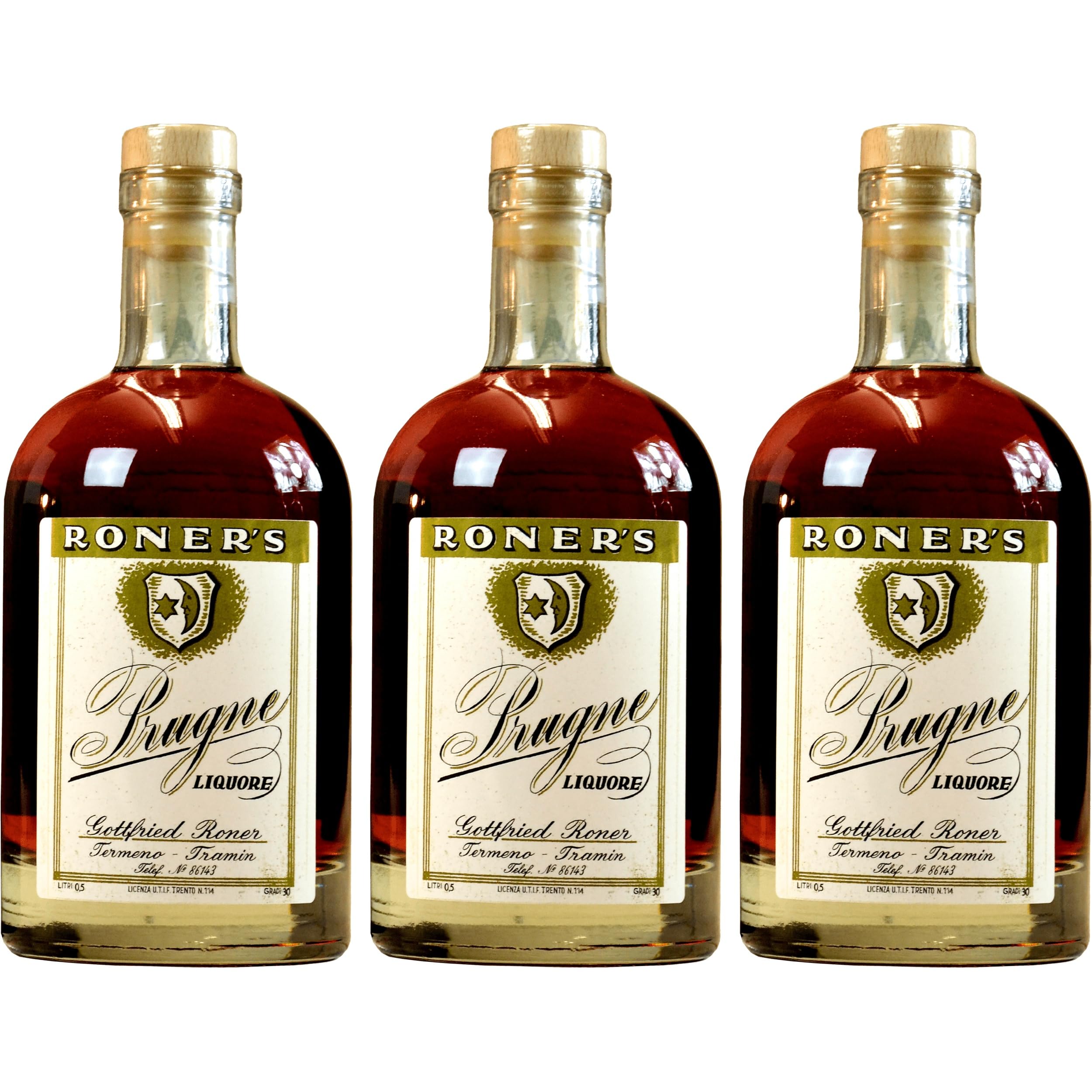 Roner Prugne Liquore Italien inkl. FeinWert E-Book (3 x 0.5 l)