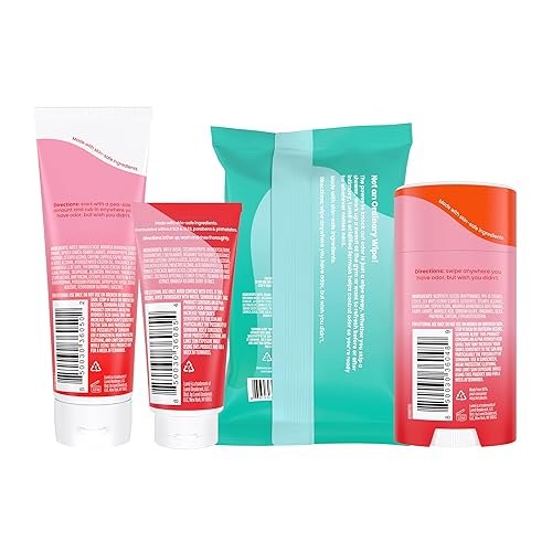 Miniatura 2 de Lume Set de regalo para el cuidado de la piel para mujeres, paquete de iniciación de desodorante de cuerpo entero, barra sólida suave, tubo de crema