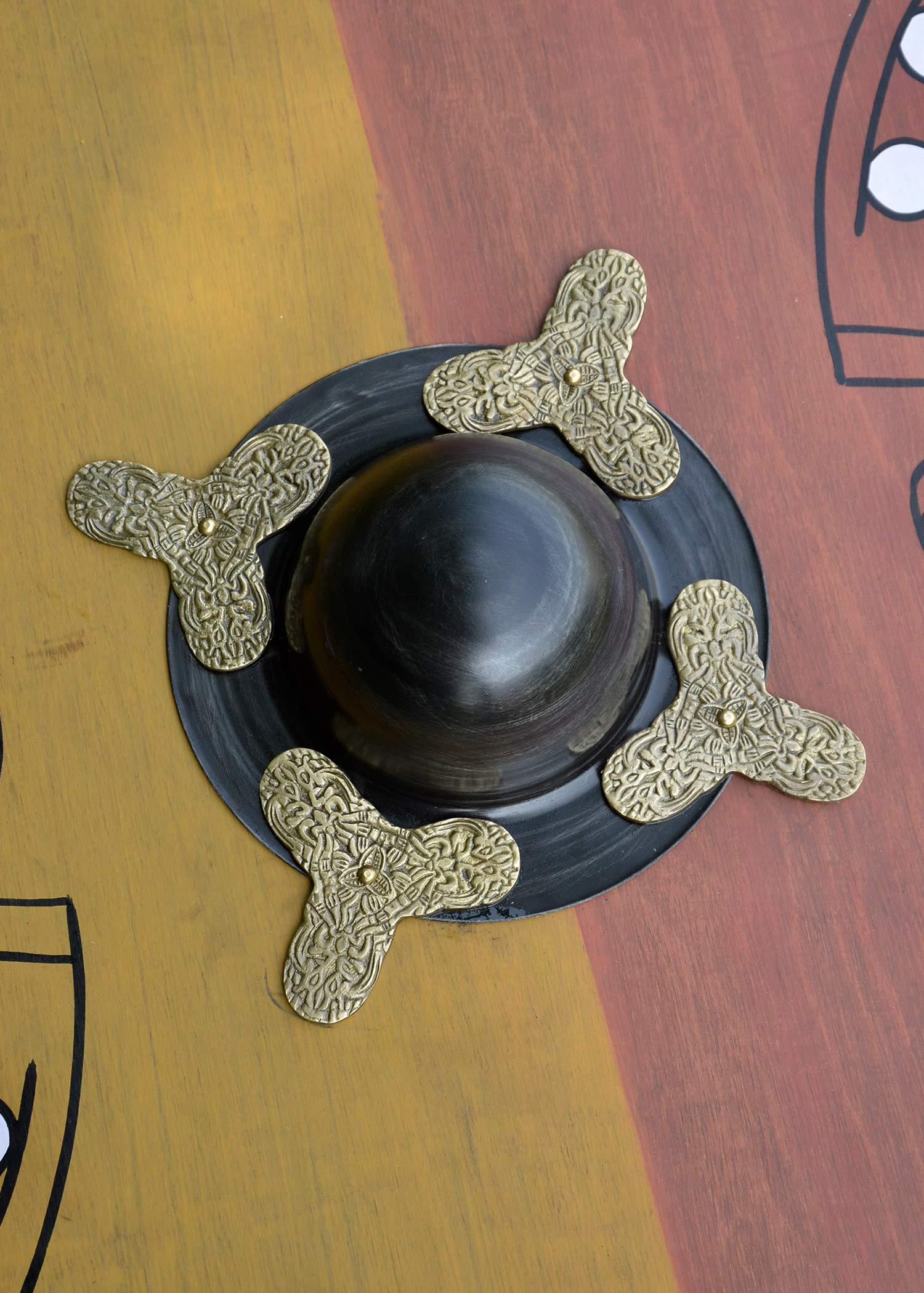 Los vikingos alrededor de escudo, de madera, con diseño nórdico xintron - escudo - escudo Vikingo
