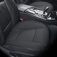 Capa de assento inferior de carro de couro sintético ultra-luxo protetor de assento dianteiro capa de assento de carro para a maioria dos sedãs e SUV de quatro portas, assento único sem