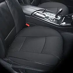 Capa de assento inferior de carro de couro sintético ultra-luxo protetor de assento dianteiro capa de assento de carro para a maioria dos sedãs e SUV de quatro portas, assento único sem