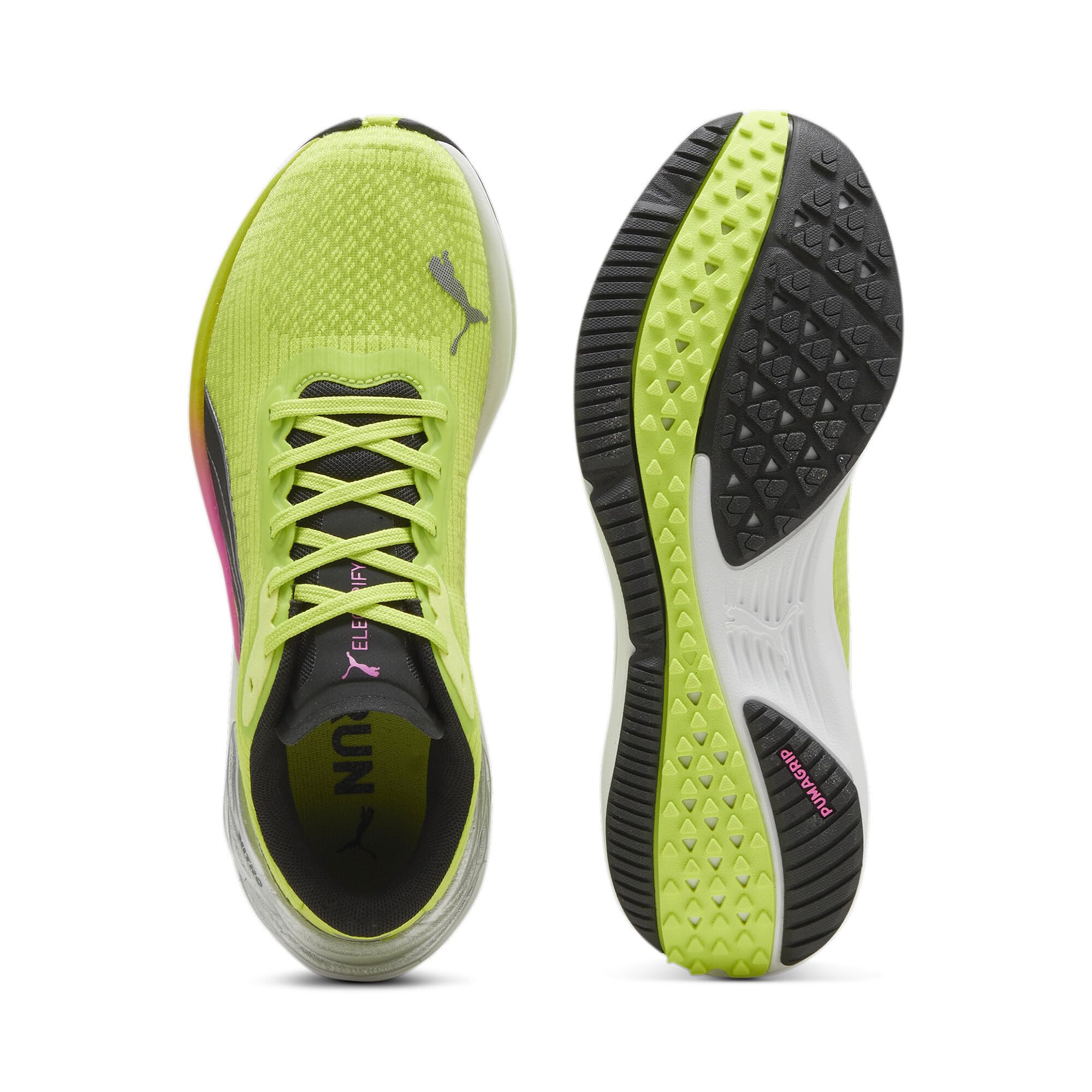 PUMA Electrify Nitro 3 WNS damskie buty do biegania szosowego, Lime Pow PUMA Black Poison Pink, 40 EU