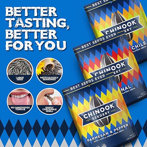 Miniatura 6 de Chinook Seedery Semillas de girasol tostadas  Snacks Keto de semillas gigantes, lo mejor para paquetes de aperitivos, sin gluten, sin OMG, regalos