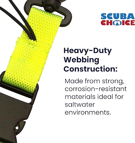 Miniatura 4 de Buceo Cordón con dos clips y hebilla de liberación rápida