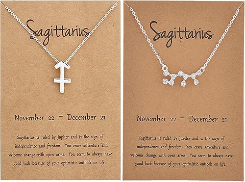 2 collares del zodiaco para mujer, collar de 12 constelaciones, signo del zodiaco, horóscopo, joyería del zodiaco, regalo, Metal, Aleación.
