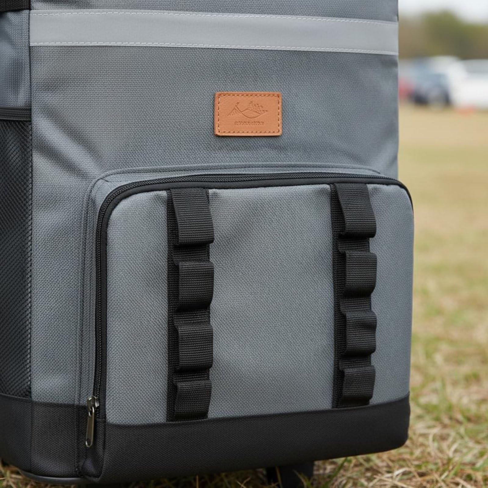 Borsa Termica Trolley Impermeabile Frigo Portatile a Rotelle Tessuto Oxford Resistente Carrello Frigo Pieghevole per Campeggio