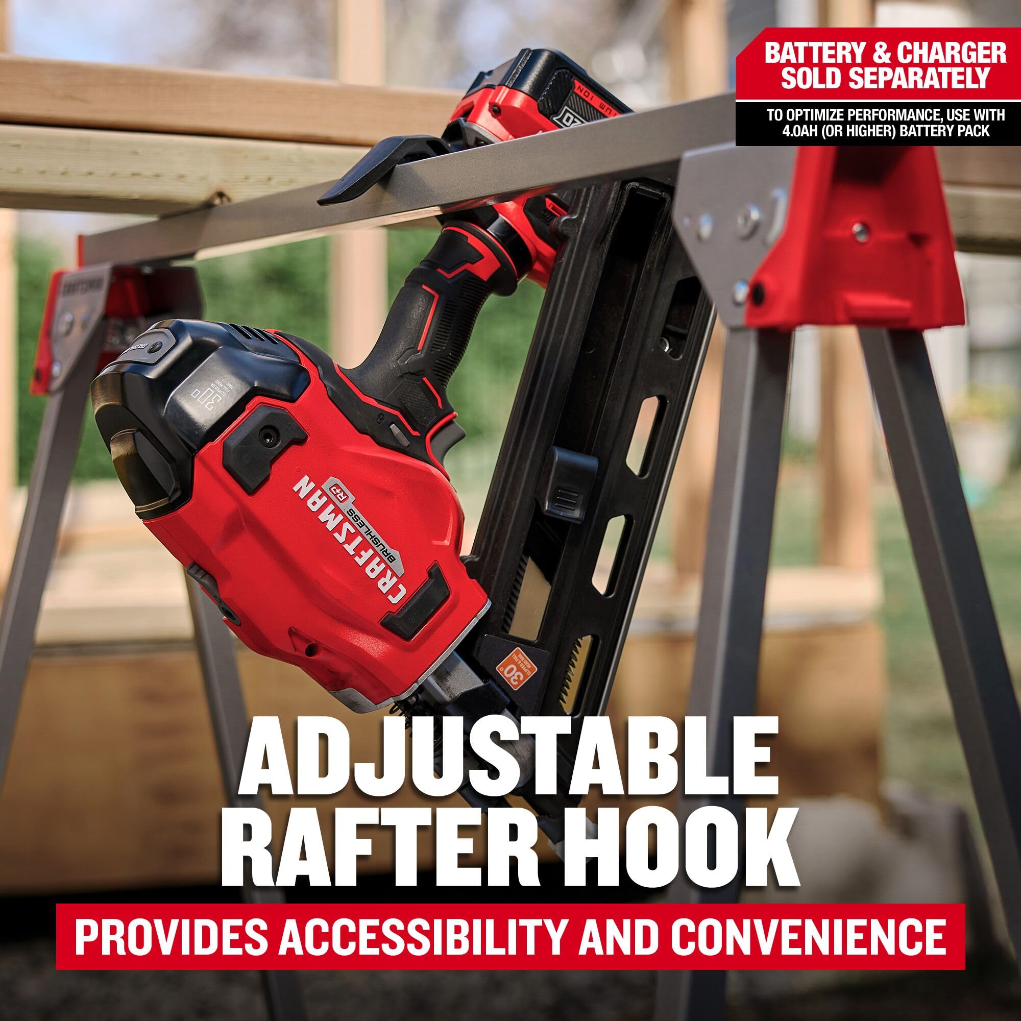 CRAFTSMAN V20 Brushless Nailer - Cordless Framing -6 CRAFTSMAN V20 Brushless Nailer - Cordless Framing -6