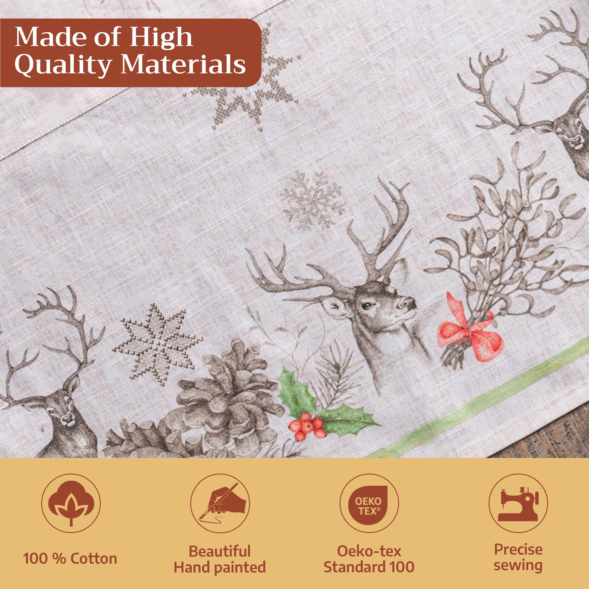Maison d'Hermine Equinoxe Delantal 100% algodón con cuello ajustable y bolsillo central oculto, 69,8 x 80 cm