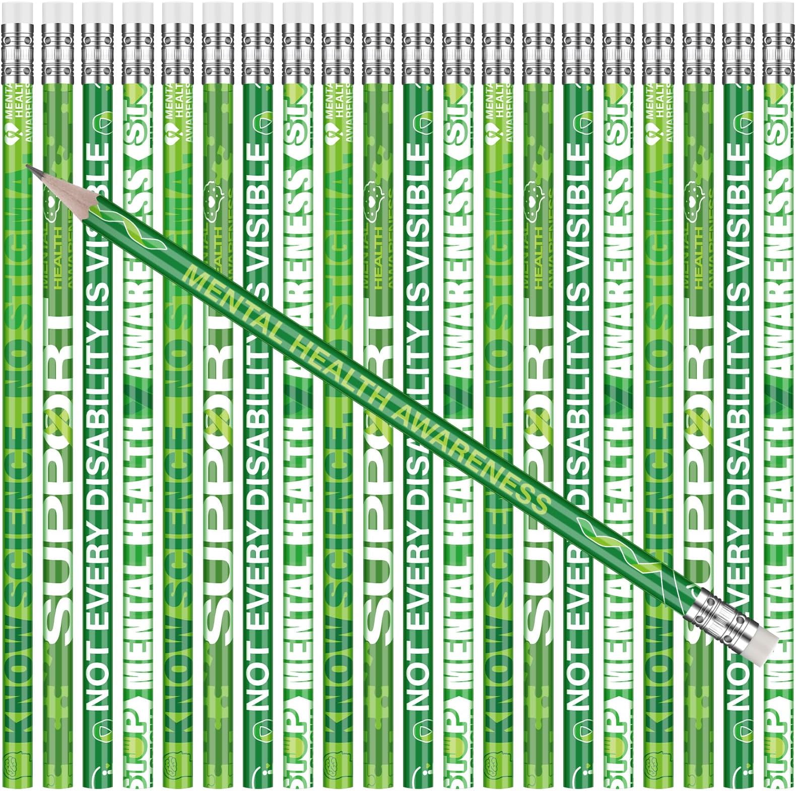 Geyee 36 Pcs Mental Health Awareness Pencils Inspirational