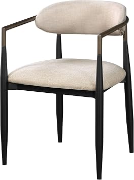 Acme Jaramillo Wooden Side Chairs in Beige and Black Set of 2