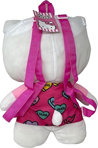 Miniatura 2 de Fast Forward Mochila de peluche Hello Kitty con corazón y amor