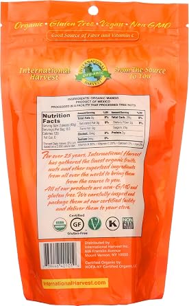 International Harvest, Organic Mango Slices, 12 Ounce