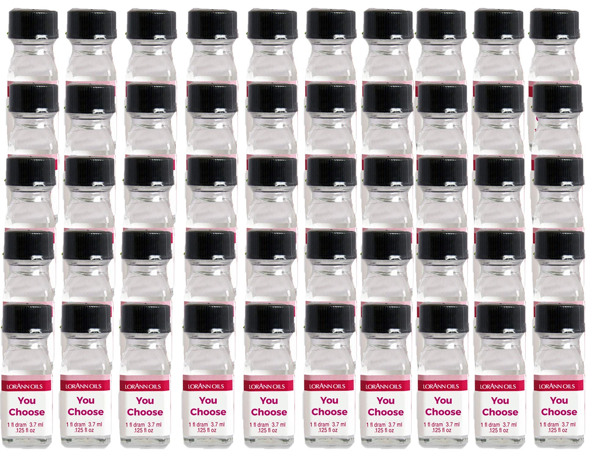 LorAnn SS flavors 50 pack of 1 dram bottles (.125 fl oz - 3.7ml) YOU CHOOSE THE FLAVORS