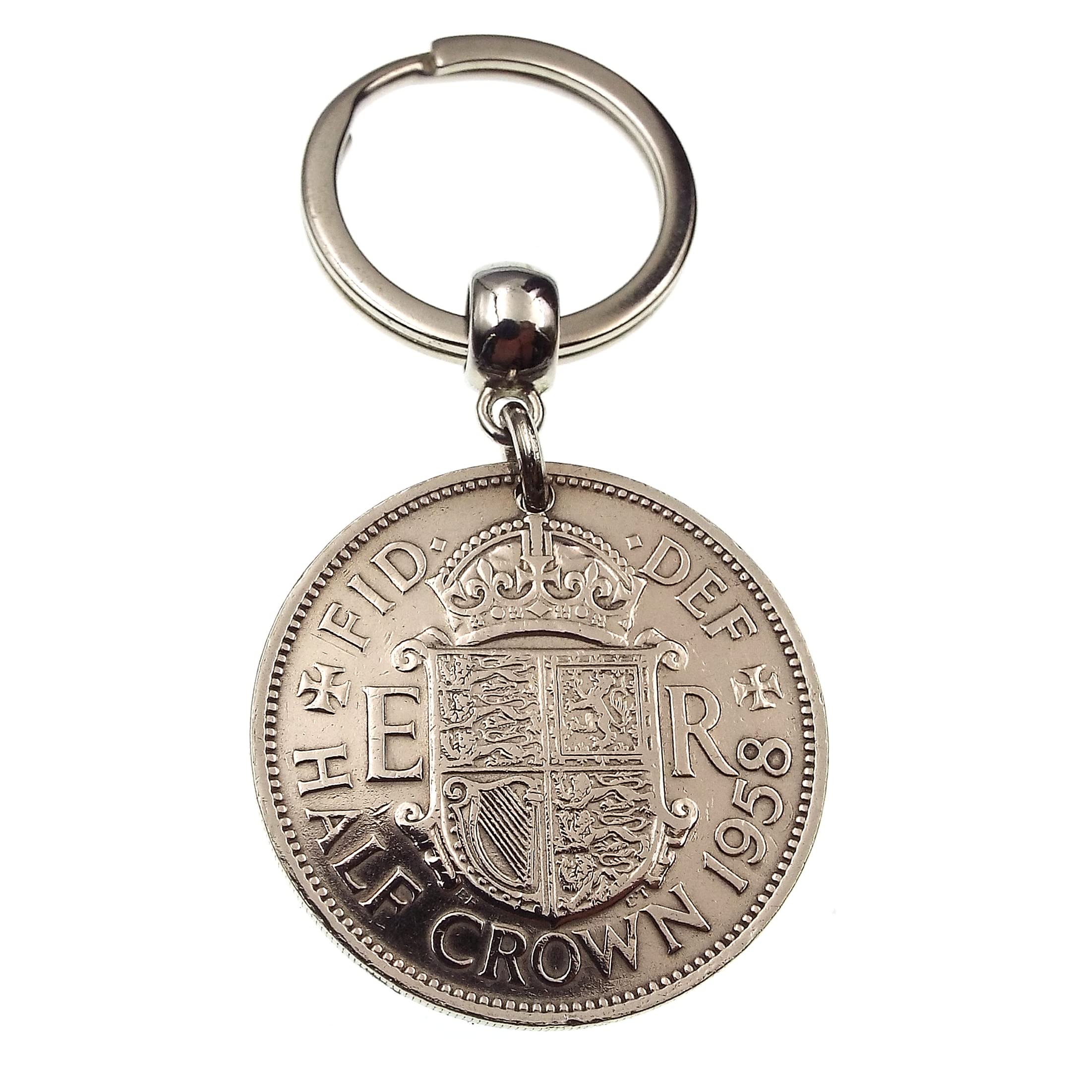 A Silver Dream 1958 Half Crown Coin Keyring