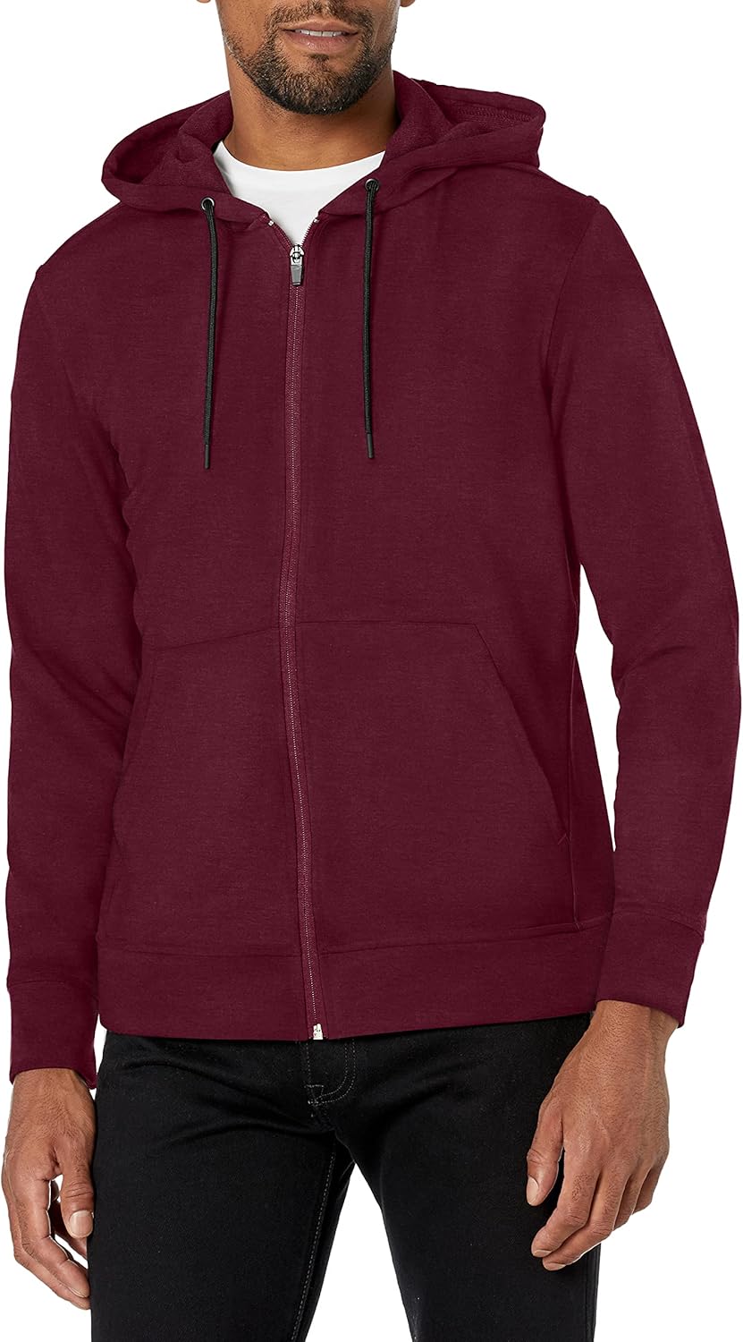 Jockey Men's Loungewear Cotton Blend Fleece Full Zip Hoodie