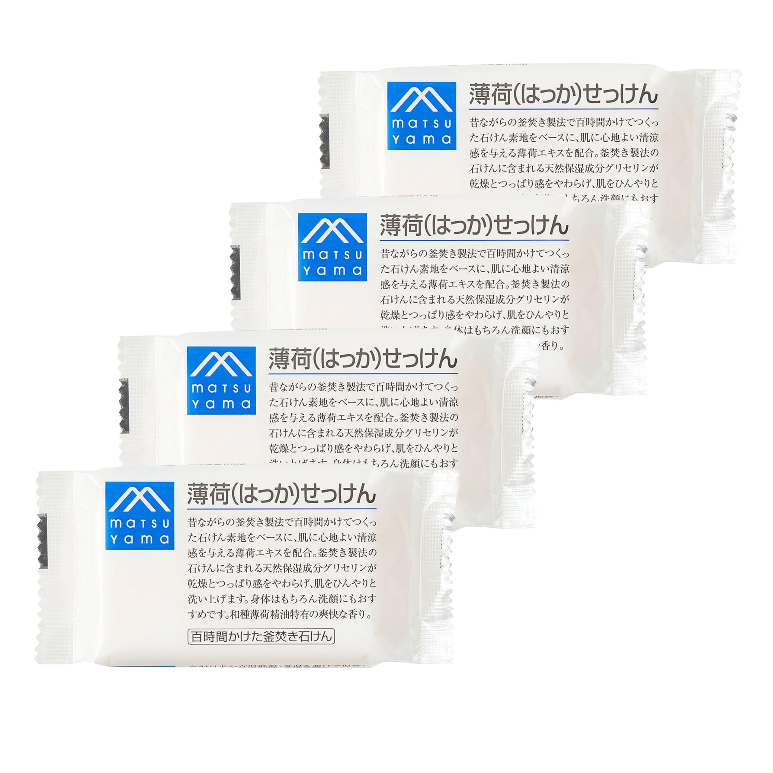 Mマーク(M-mark) 薄荷(はっか)せっけん4個セット