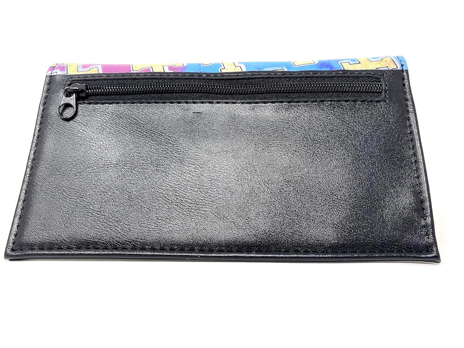 Rizla Portatabacco grande in pelle, ecopelle, multicolore, chiusura con cerniera, SIGARETTE_CASE