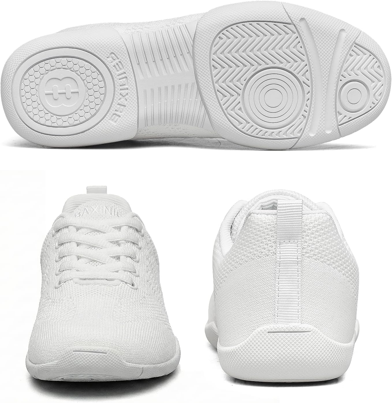 Girls White Cheerleading Shoes Lightweight Competition Tennis Shoes Women Hip Hop Gymnastics Dance Sneakers - Image 7