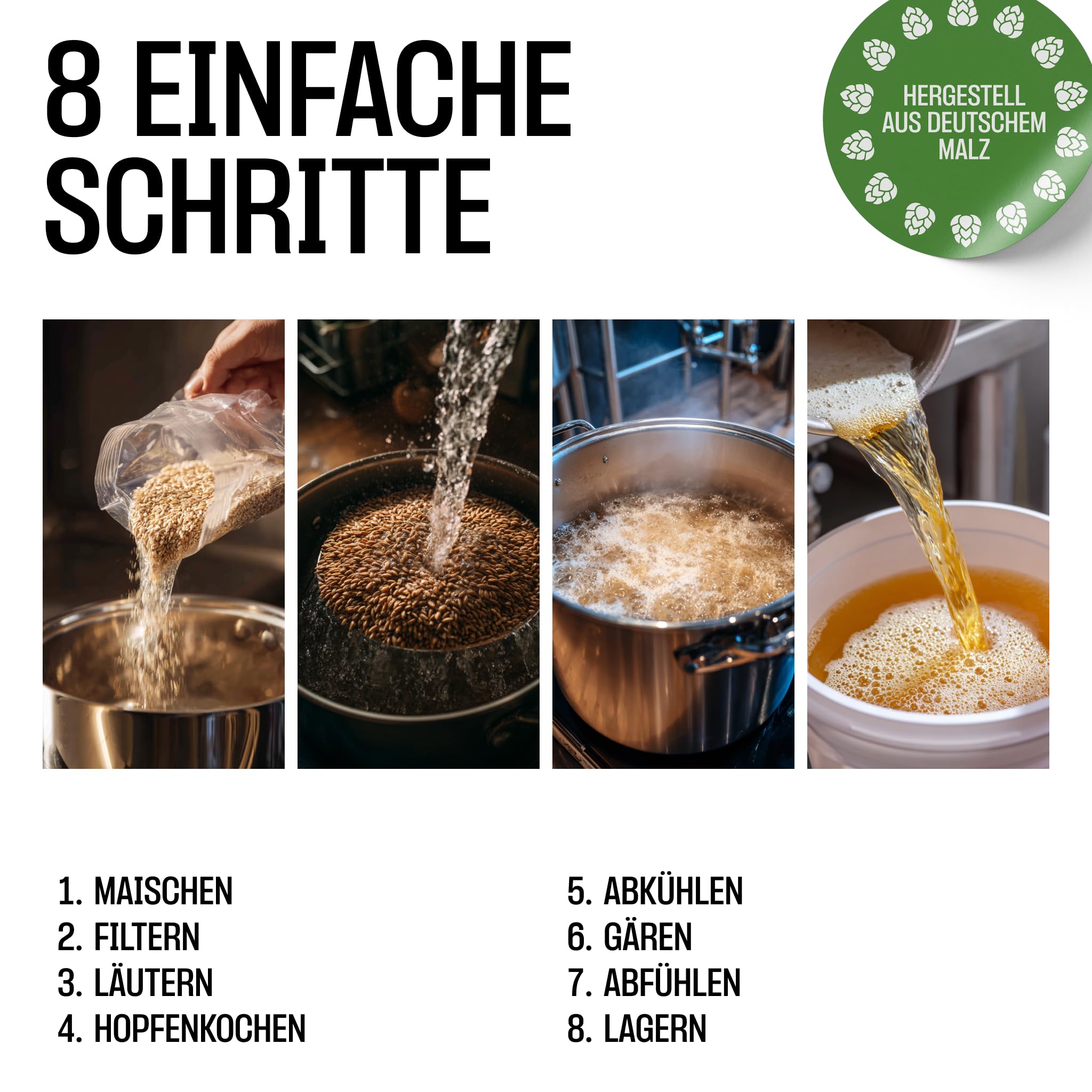 Hopline Bierbrauset Helles - Bier selber brauen - 5 Liter - Biergeschenk - Geschenke für Männer, Väter, Freunde - Geburtstagsgeschenk - Geschenkideen für Männer- Bier- Geschenke für Männer