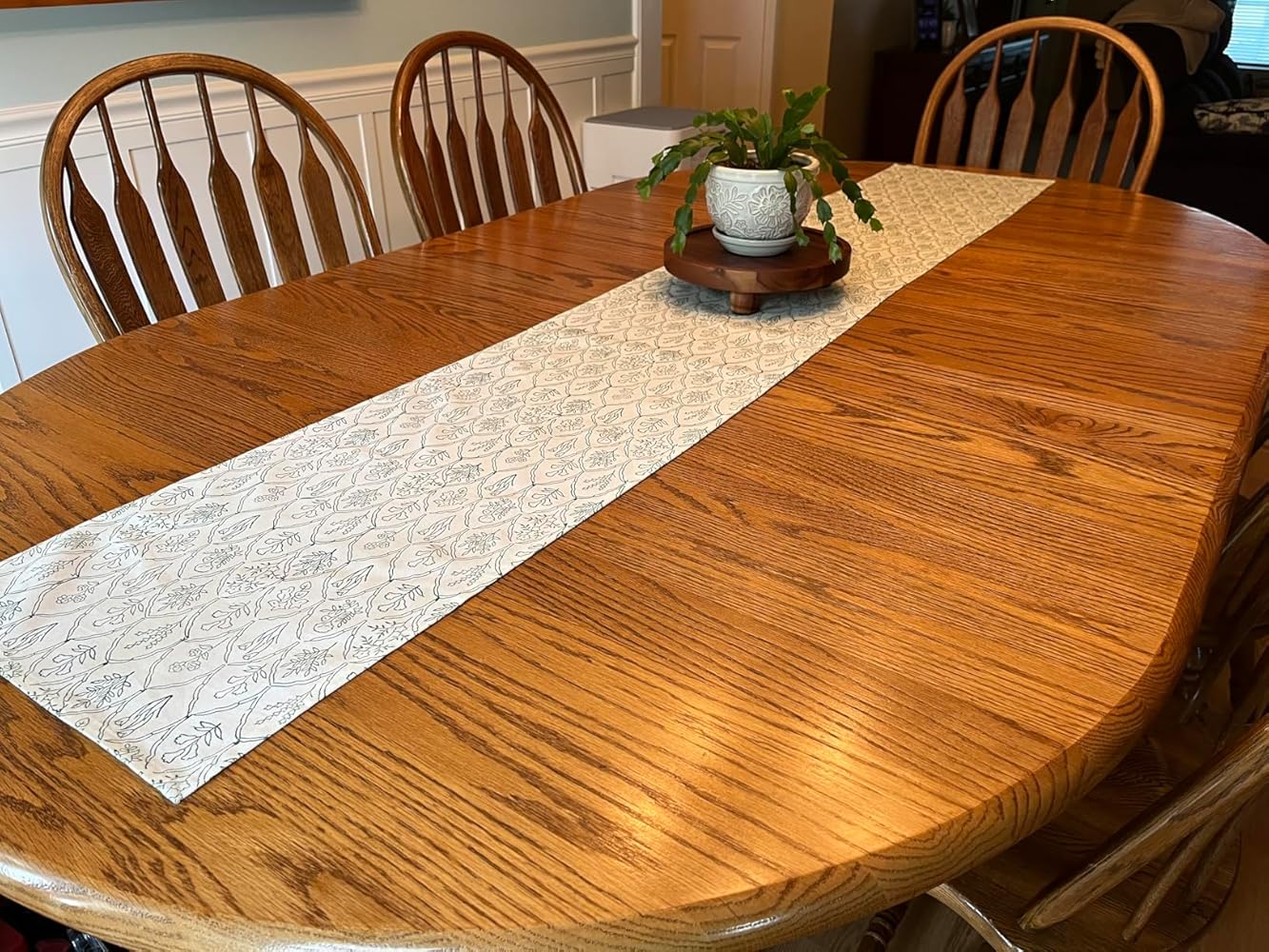 Blue Lotus Table Runner
