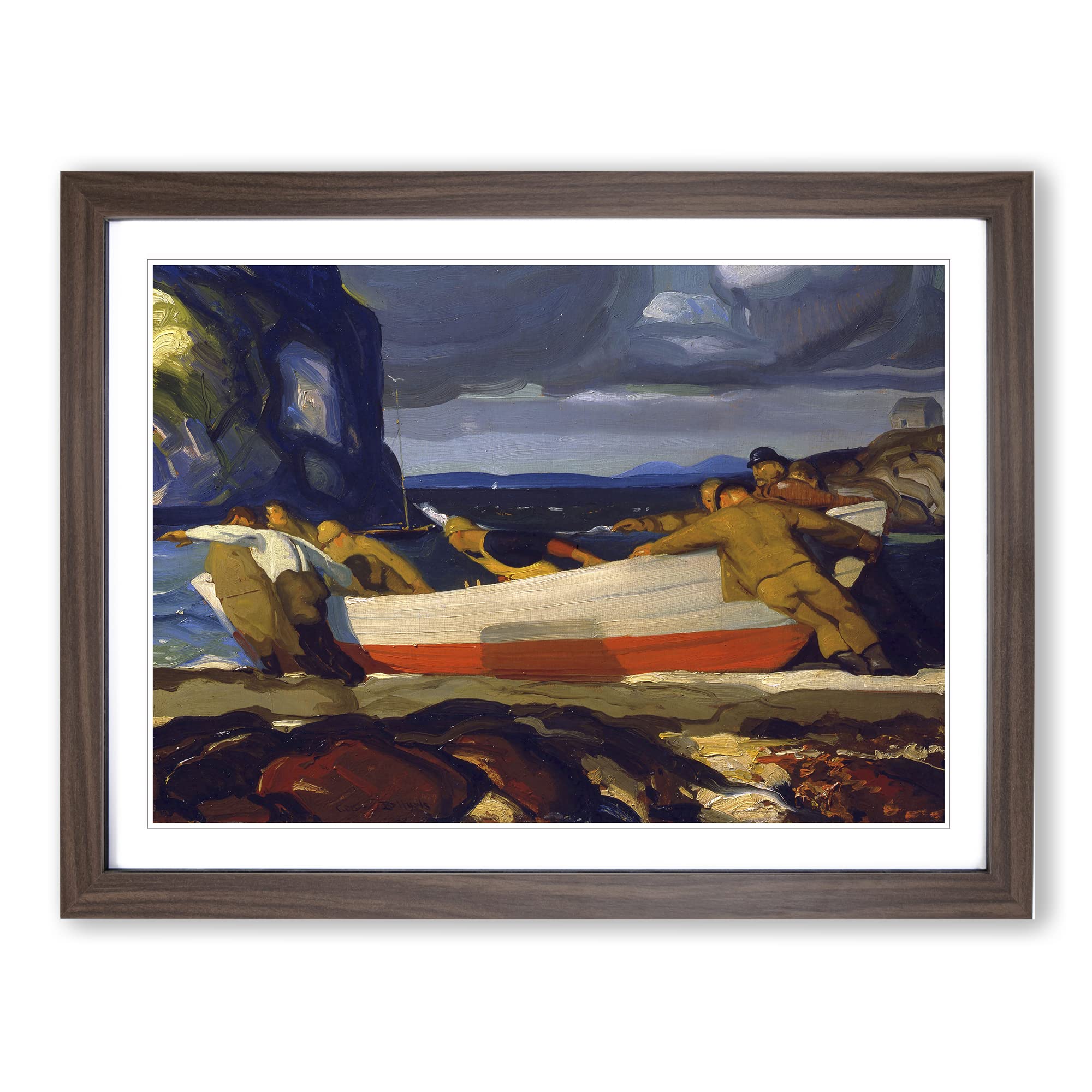 George Bellows The Big Dory Classic Painting Framed Wall Art Print
