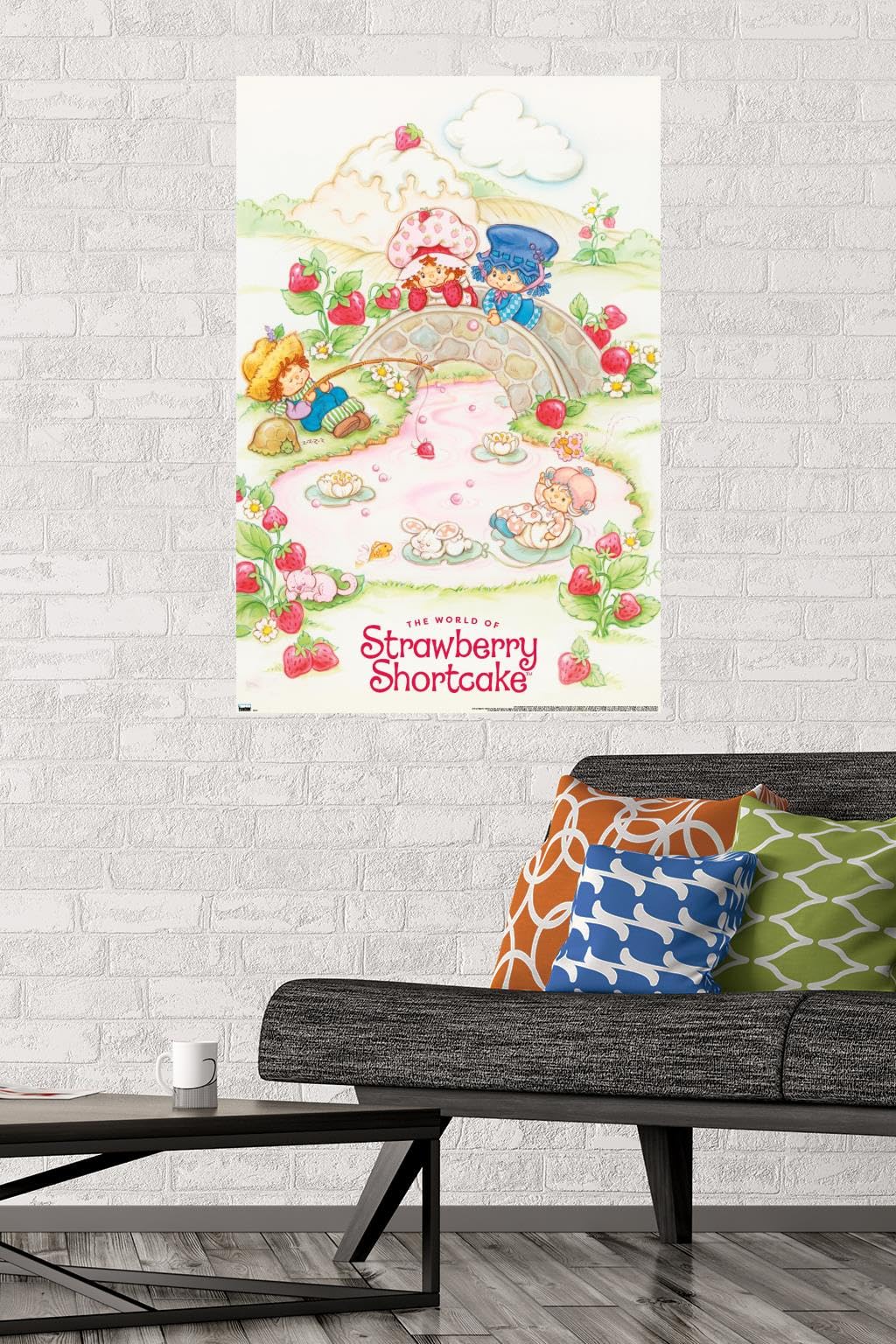 Condition photo showing New/Like New for Trends International The World of Strawberry Shortcake - Bridge and Friends Wall Poster, 34L x 22.4W, Unframed Version