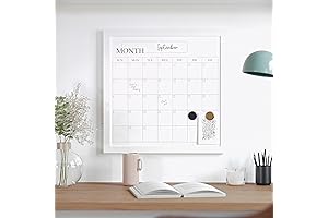 Martha Stewart Everette Magnetic Monthly Calendar Wall Dry Erase Whiteboard