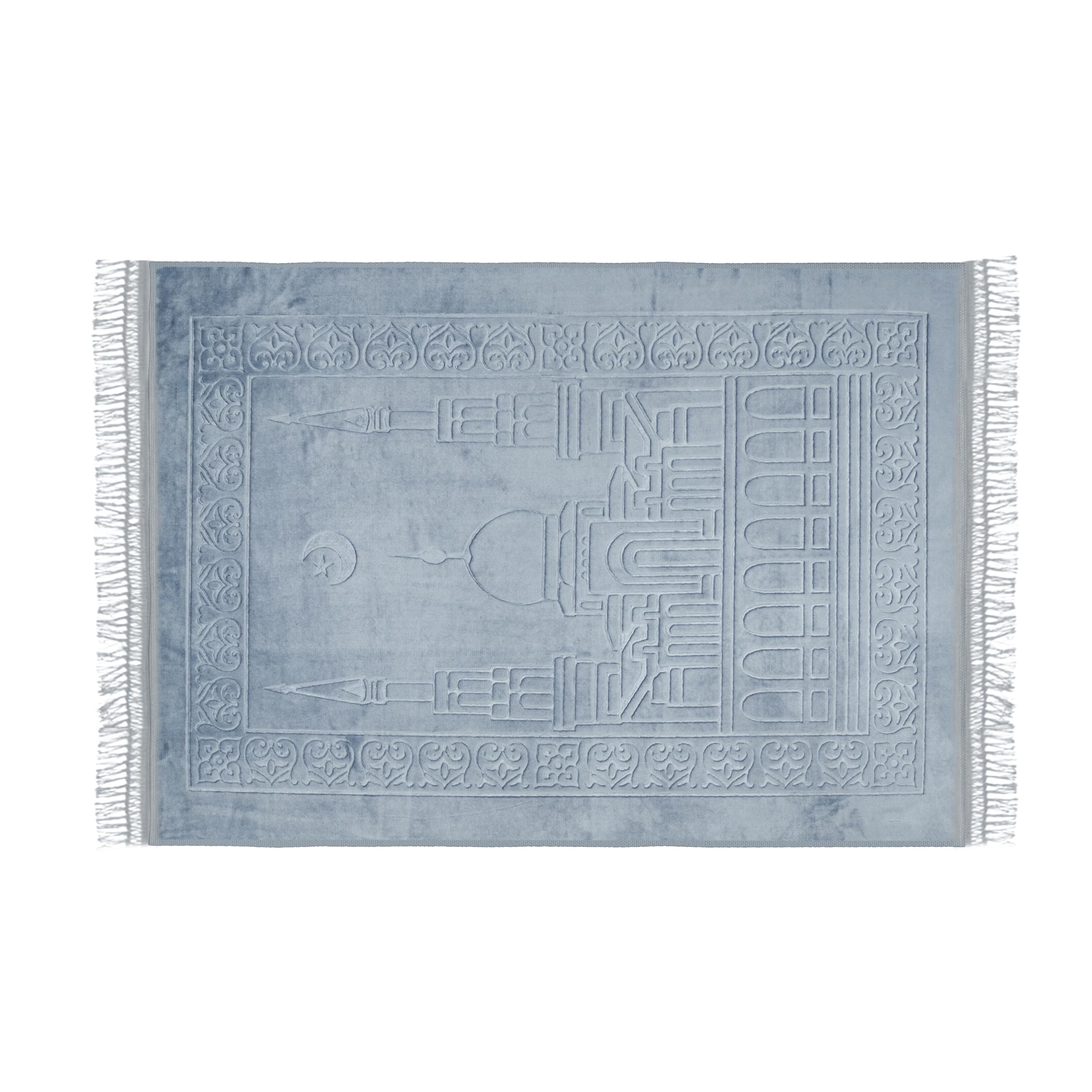 Tapis de prière musulmane lavable en machine et grand format