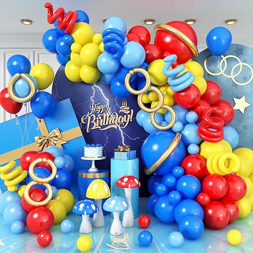 Miniatura 44 de Kit de guirnalda de globos azules y verdes, kit de arco de globos azul marino, verde oscuro, dorado con globos cromados metálicos, globos de látex