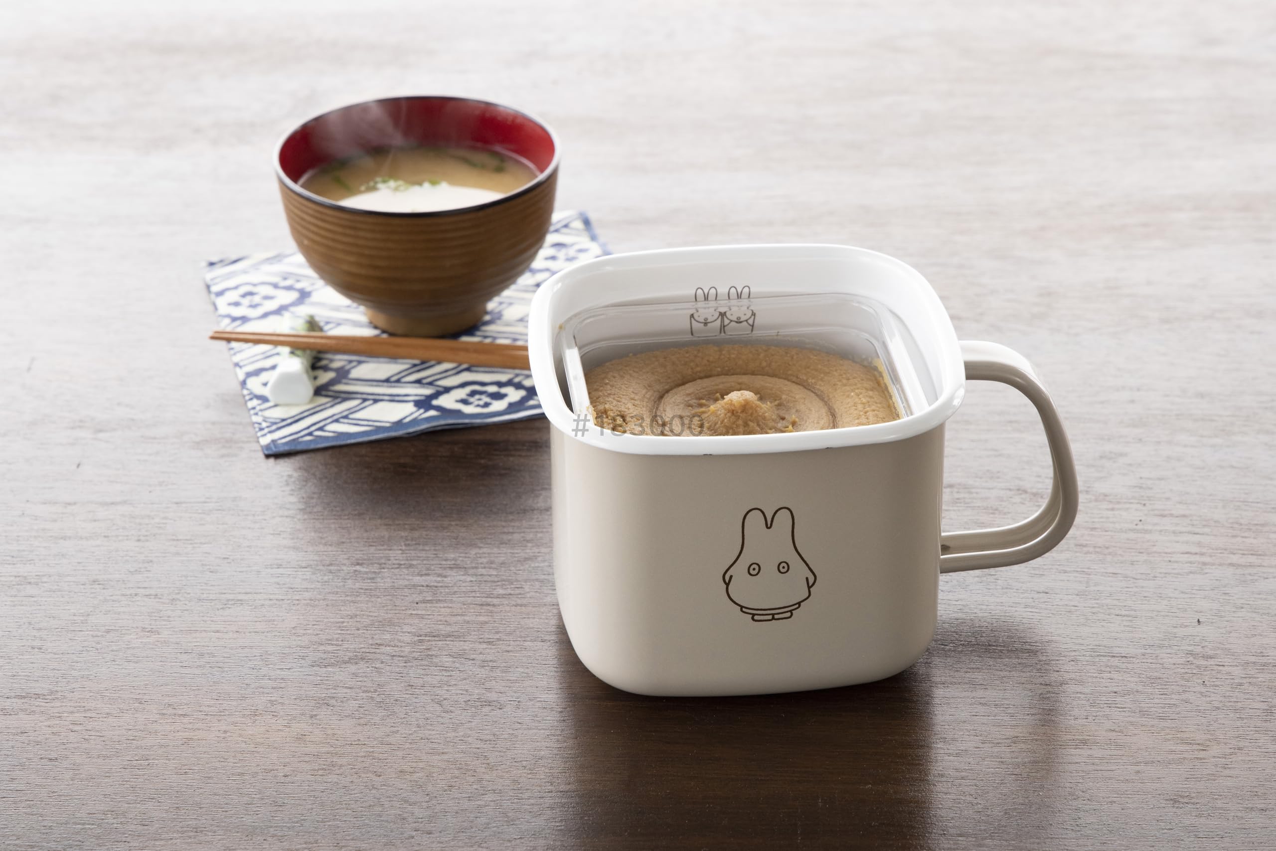 Amazon.co.jp: 富士ホーロー ミッフィー パステル 味噌 保存容器 角型