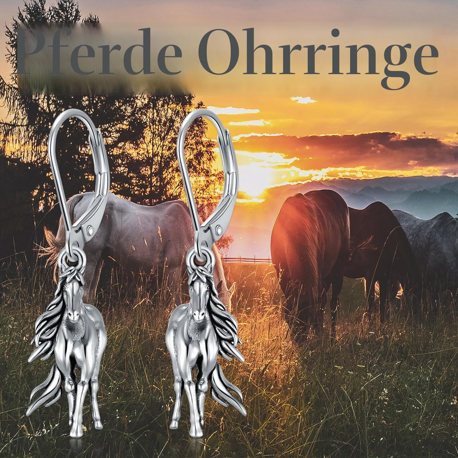PROESS Tier Ohrringe 925 Sterling Silber Plateau Kuh/Axolotl/Schwein/Hund/Panda/Elefant Ohrringe Tierschmuck Weihnachten Muttertag Geschenk für Frauen