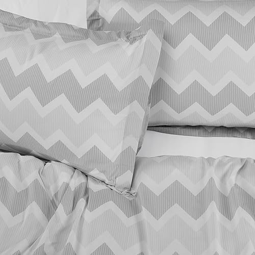 Miniatura 4 de Utopia Bedding Juego de funda de edredón tamaño Queen  1 funda de edredón con 2 fundas de almohada  Funda de edredón de 3 piezas con cierre de