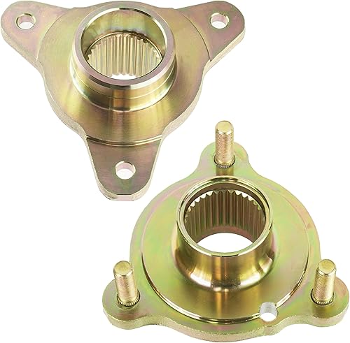 Caltric Disco de freno trasero y bujes de piñón compatibles con Polaris Scrambler 500 2x4 4x4 2005 2006 2007-2012