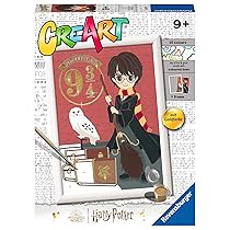 Ravensburger – Creart Serie D Harry Potter: Partenza Per Hogwarts | Kit Pittura Bambini | Dipingere Con I Numeri Include Tutto Il Necessario | Giochi Bambini 9 Anni O Più | Creart 9 Anni