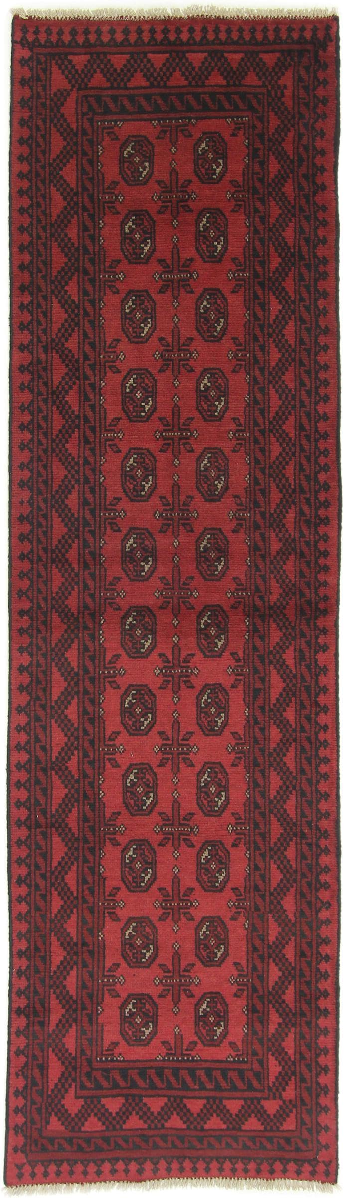 Tapis Afghan Akhche en laine 81x290 pour isoler et habiller un sol froid