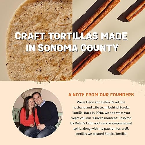 Miniatura 29 de Eureka Tortilla Tortillas orgánicas de harina deliciosas Tortillas artesanales orgánicas Mini granos enteros de 6 pulgadas Veganas, sin OMG