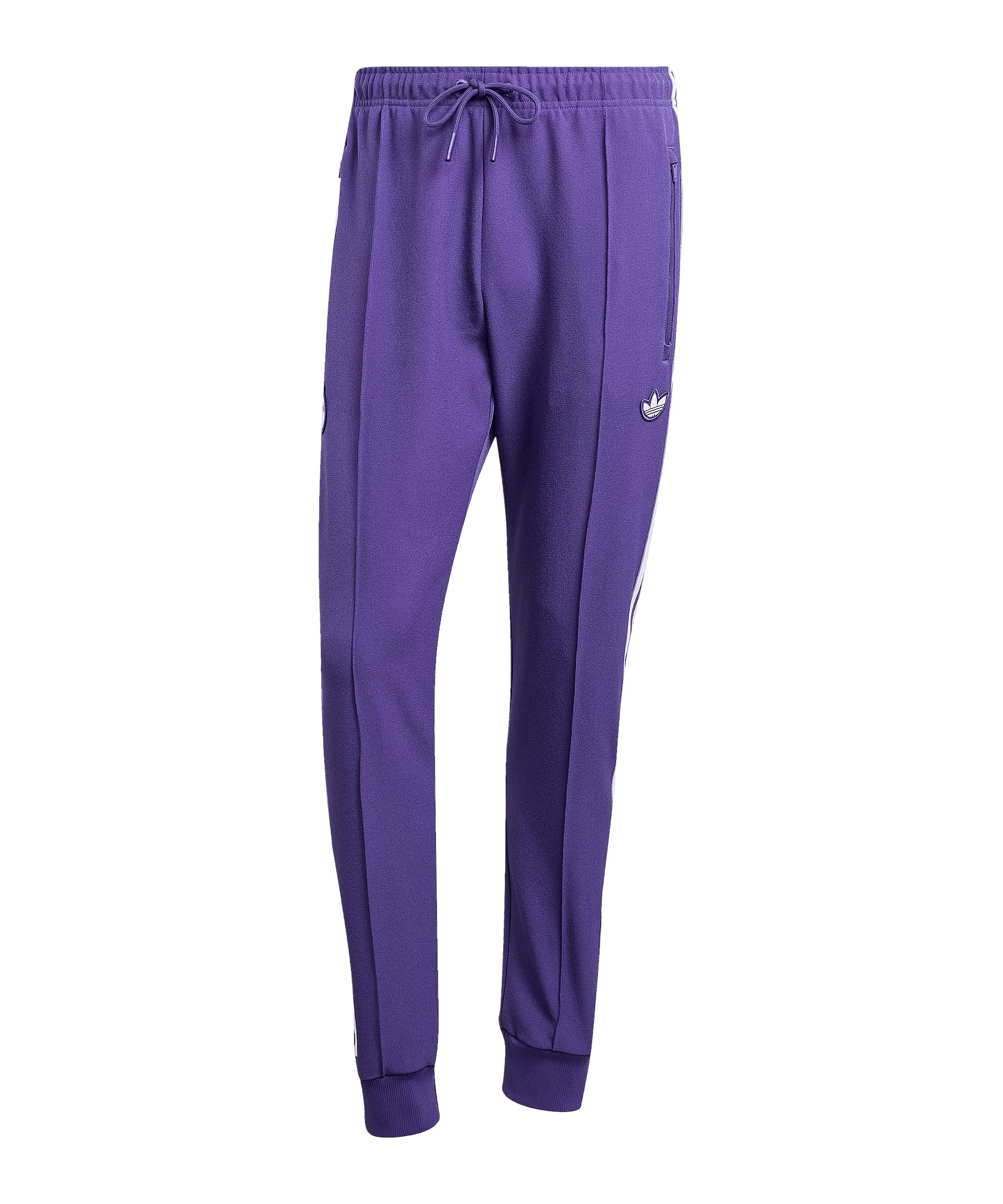 adidas Mens Real Madrid Terraces Icons Tracksuit Bottoms Unity Purple S