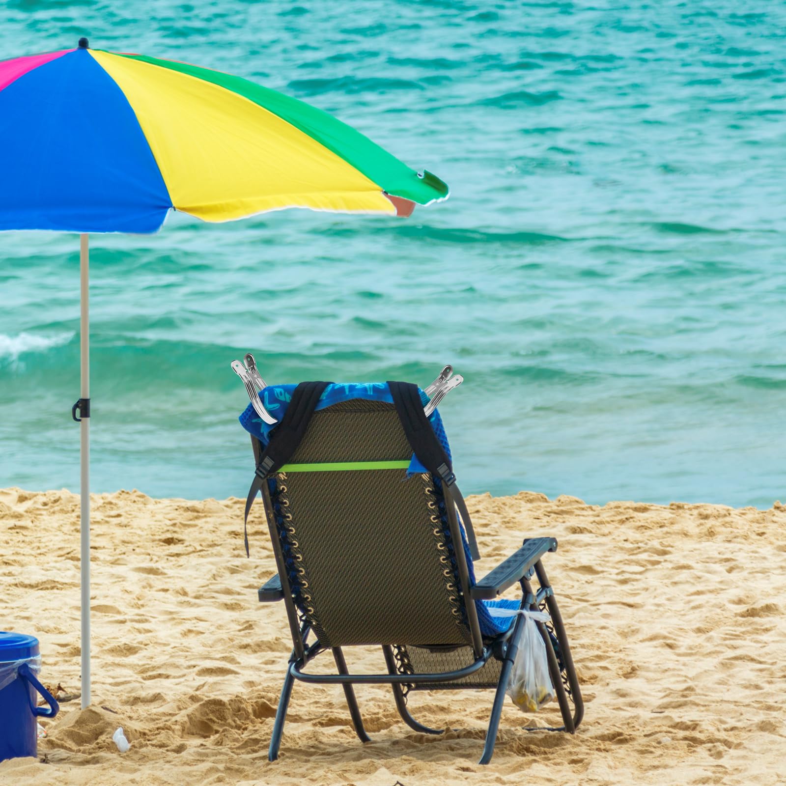 6 Stück Große Badetuch-Klammern – Winddicht, Aus Kunststoff, Für Strand, Pool & Wäsche