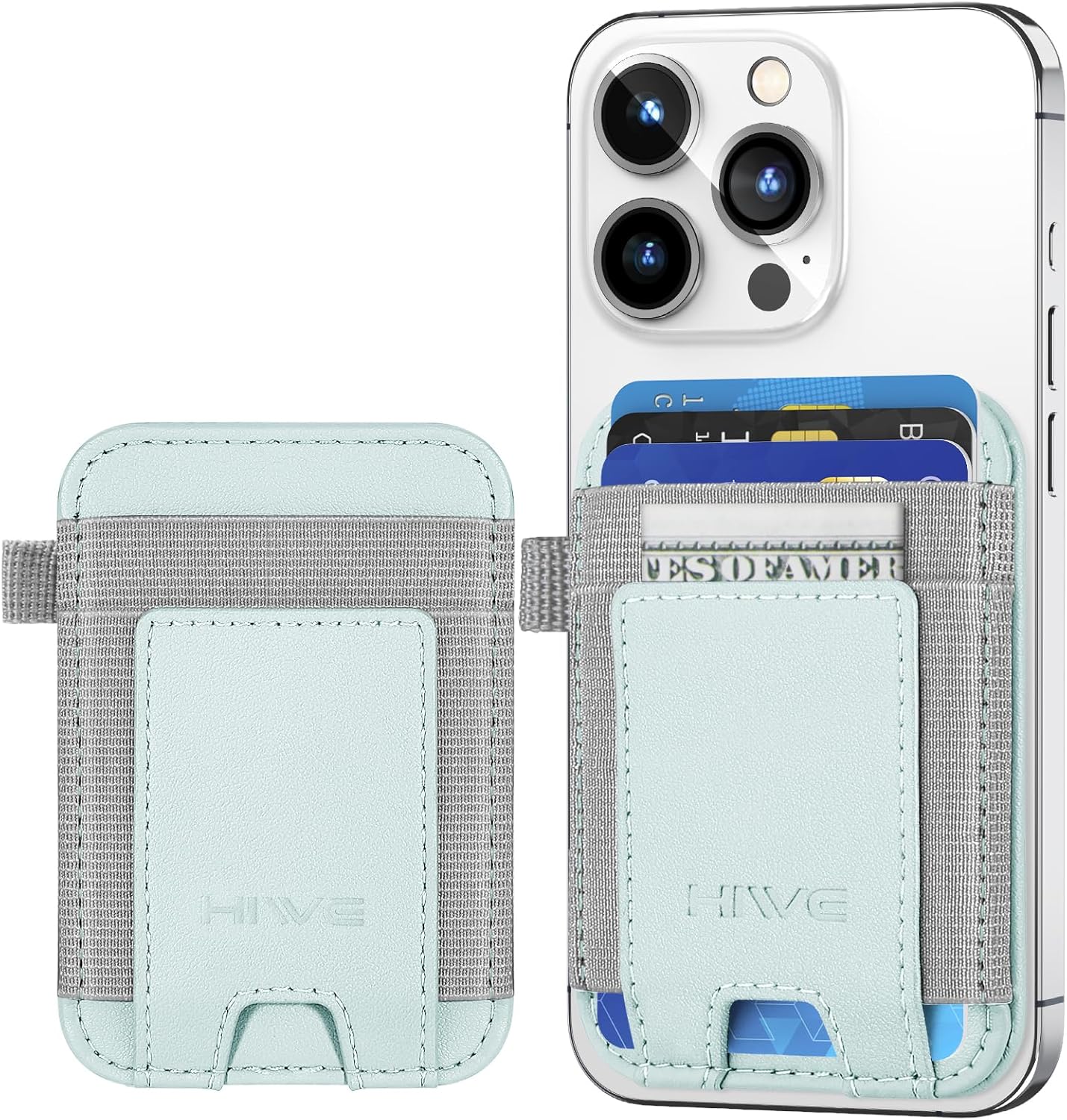 SUPCASE Porte-Cartes Magsafe Avec Support Téléphone, Portefeuille Magnetique [Maintien 6 Cartes] [Blocage RFID] [Magnétique Puissant] Portefeuille Pour IPhone 17/16/15/14/13/12 Série, Bleu
