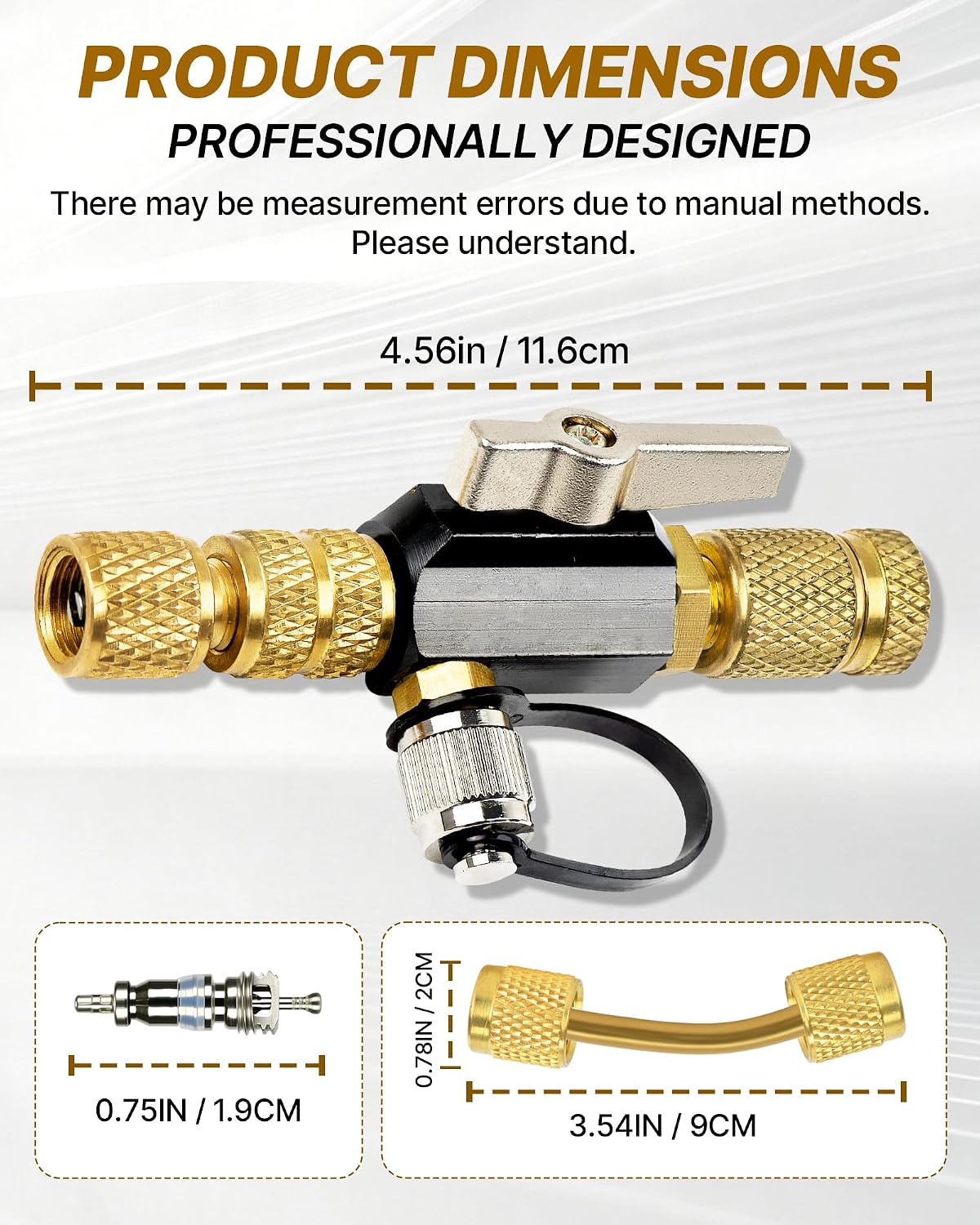 Upgrade Valve Core Removal Tool, Vacuum-Rated Valve Core Removal HVAC Tool