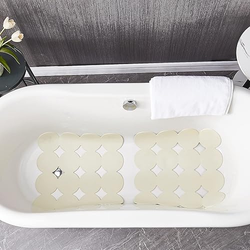 Miniatura 4 de Tapete de ducha cuadrado antideslizante, tapete de goma para bañera con ventosas para el interior de la ducha y el suelo del baño