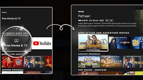 Free Movies & TV - Shortcut to Movies & TV Menu for Fire TV
