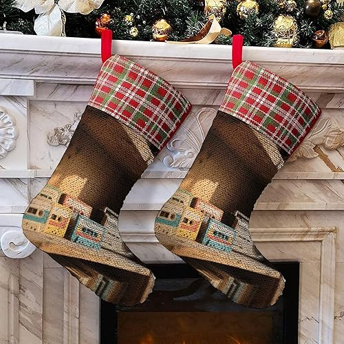 Miniatura 4 de Retro Cassette Tape Christmas Stocking 13.2in, Glitter Sequins Xmas Stocking with Hanging Loop, Fun Gift Bag for Holiday Party Decor, One Size