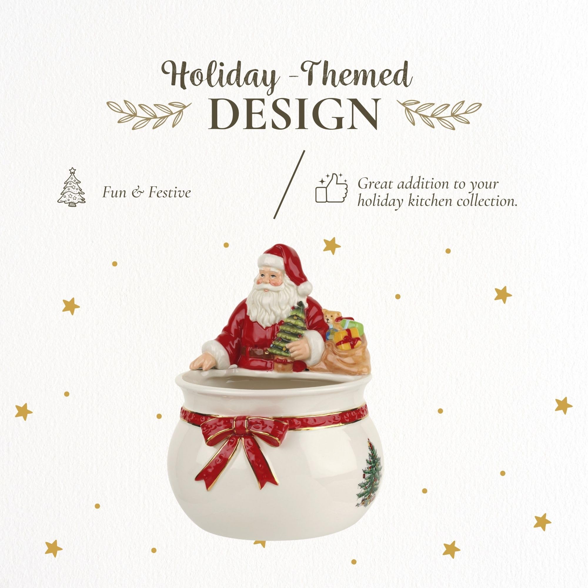 Amazon.com | Spode Christmas Tree Candy Bowl - 7.5-Inch